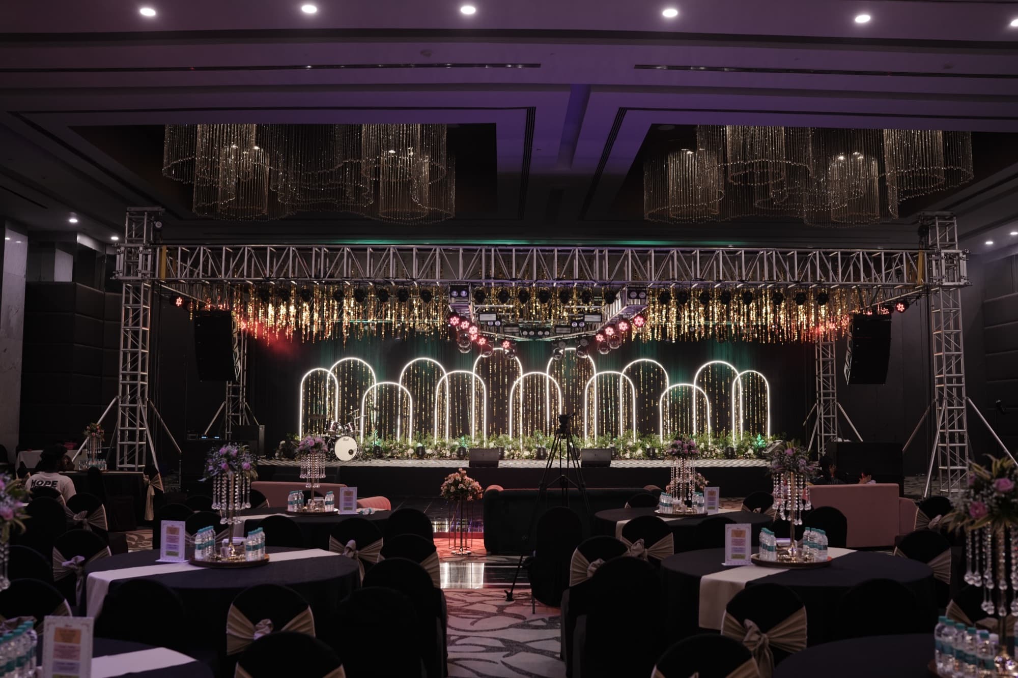 event production stage setup 14 by Curate Events