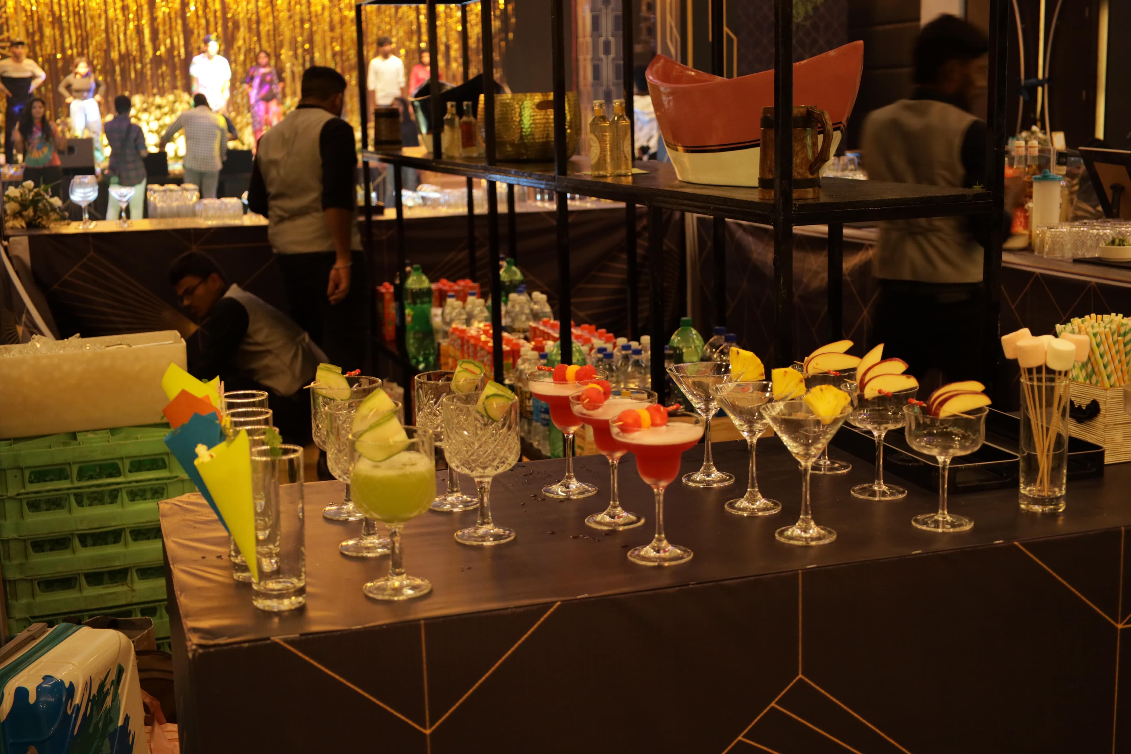 Experiential zone inside corporate carnival